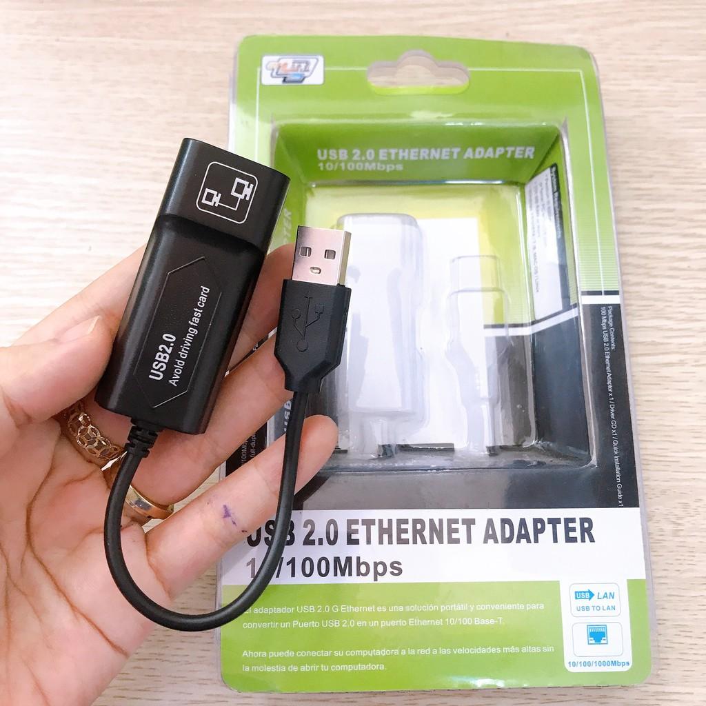 USB 2.0 chuẩn C to Lan 10.100 Mbps Ethernet Adapter