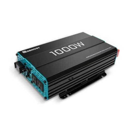 Bộ Đổi Điện Sóng Sin Chuẩn, Bộ Kích Điện INVERTER 12V công suất 1000W thương hiệu RENOGY của MỸ sử dụng trên RV, motorhome và pickup