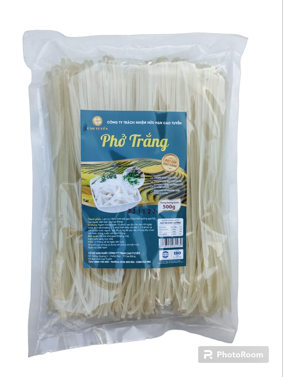 Phở Gạo lứt Thực dưỡng Cao Tuyền 500g, dai ngon, nguyên chất, nhiều vị (lứt đỏ, lứt đen, gấc, cẩm, truyền thống)