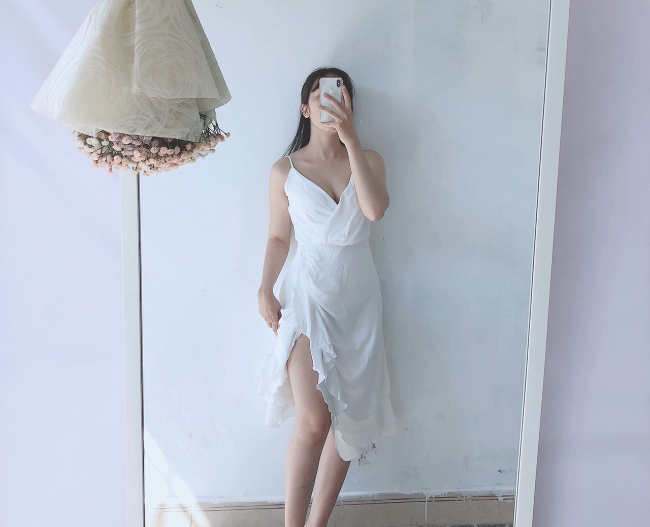 Váy Nữ Xoè Bèo Đắp Lớp Sexy Nhún Bèo