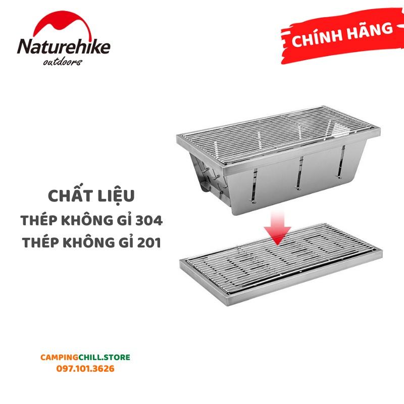 BẾP NƯỚNG KHÔNG RỈ GẤP GỌN DÃ NGOẠI, CẮM TRẠI, PICNIC NATUREHIKE NH20CJ006