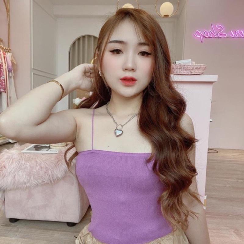 áo 2 dây sợi bún siêu đẹp chất zip loại đẹp