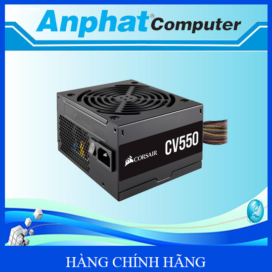 Nguồn Máy Tính Corsair CV550 - 80 Plus Bronze - Hàng Chính Hãng
