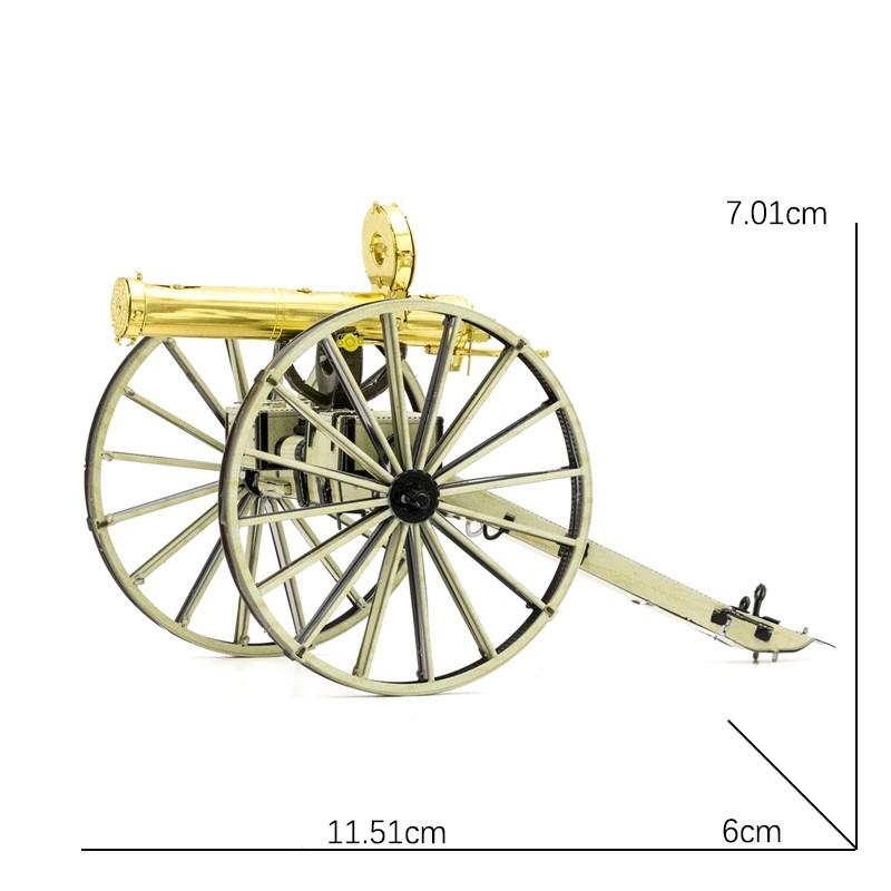 Mô hình lắp ghép kim loại 3d gatling