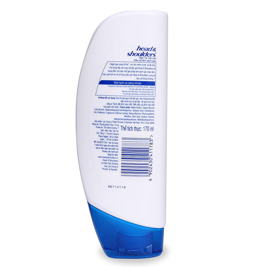 Dầu Xả Head &amp; Shoulders Bạc Hà Mát Rượi (170ml)