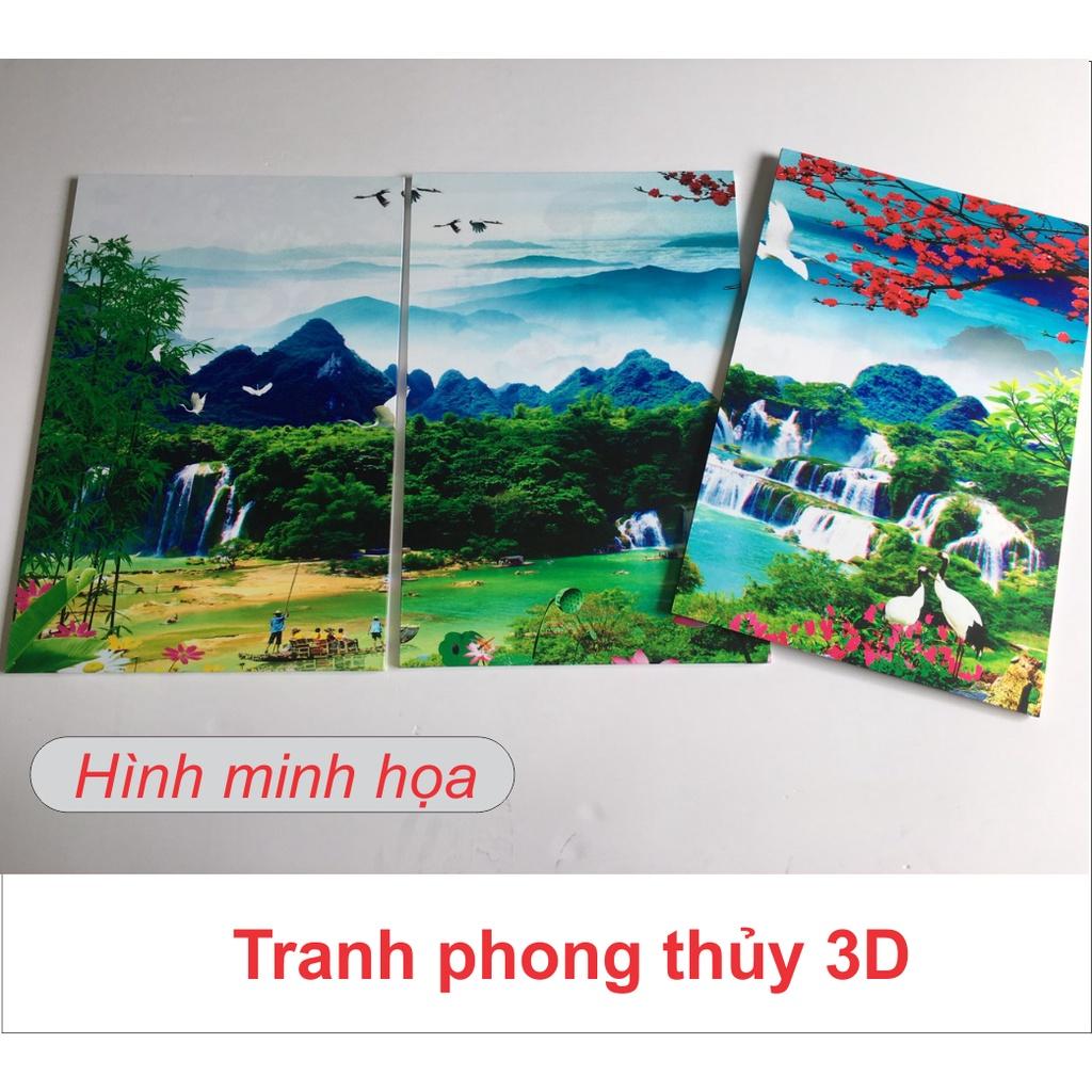 HCM -Tranh phong cảnh treo tường, tranh phong thủy, tranh thiên nhiên, tranh 3D