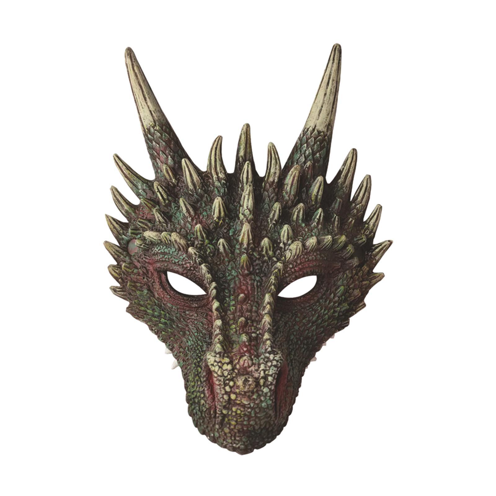 Dragon Head , Full Face , Cosplay Animal Halloween Masquerade for Party Favor Carnival Masquerade