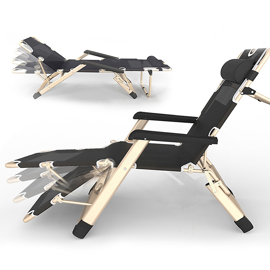 Ghế xếp thư giãn siêu thoáng tặng kèm đệm phủ 3D