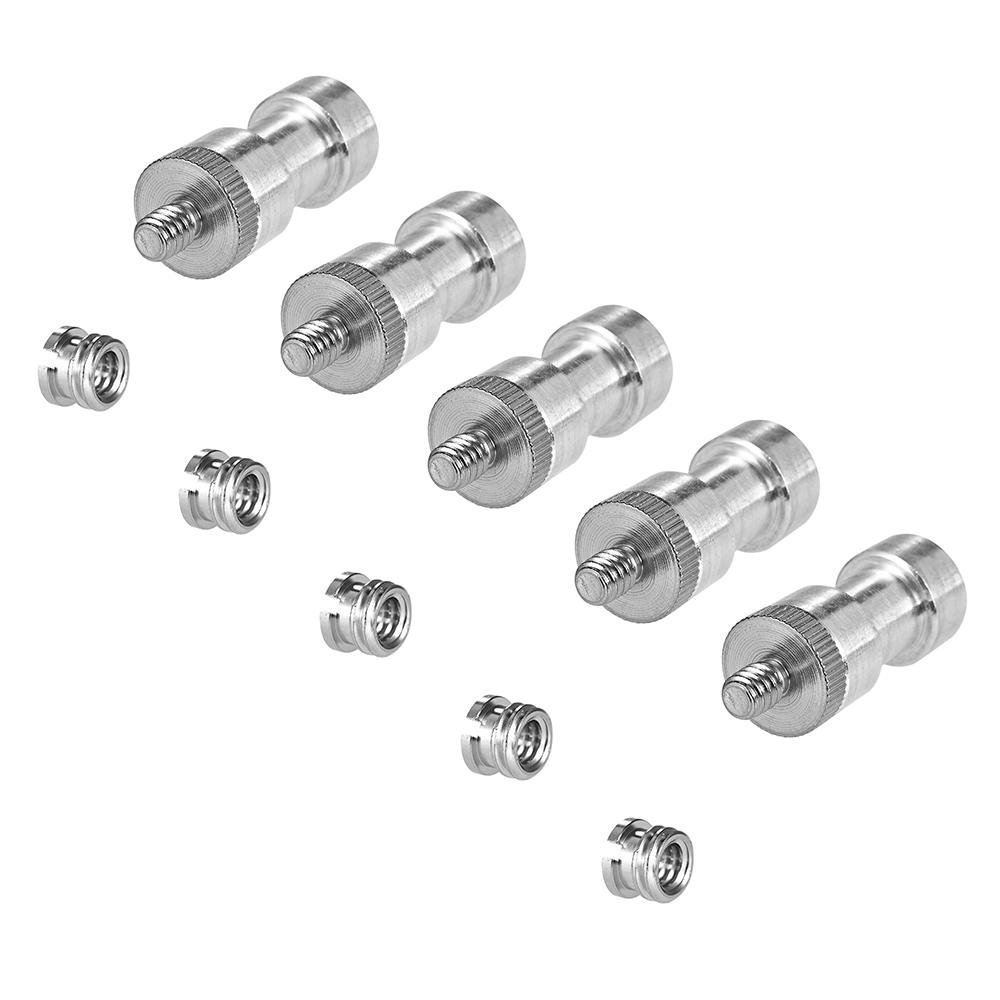 Bộ chuyển đổi vít có ren 1/4 "-20 đến 3/8" -16 Bộ giảm tốc trục vít cái Ống lót trục vít cho chân máy ảnh