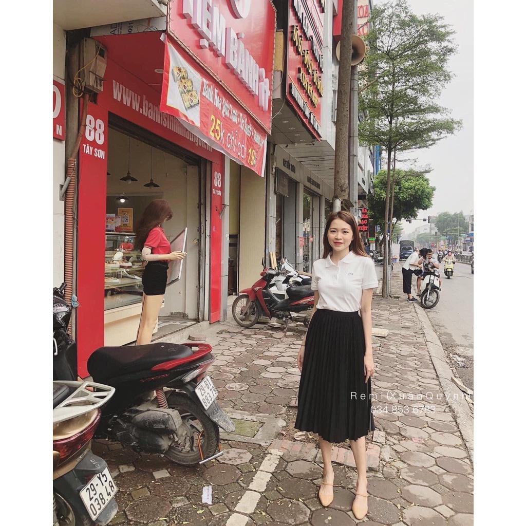 Chân váy xếp ly dáng dài/ chân váy xếp li dáng dài