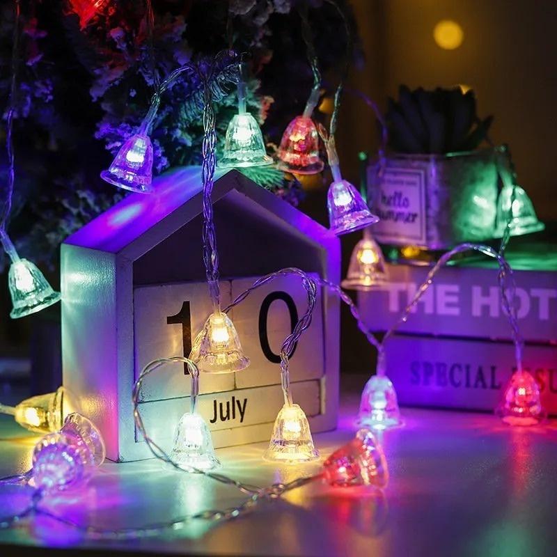 Dây đèn LED 10 bóng nhiều màu sắc trang trí giáng sinh