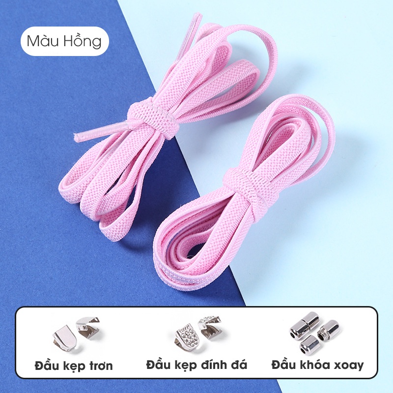 Dây Giày Thể Thao Sneaker Thông Minh Đàn Hồi Q-Kick Laces Khóa Đầu Kim Loại