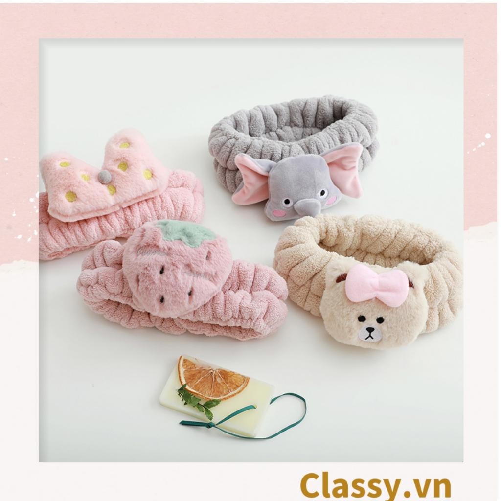 Băng Đô Rửa Mặt Và Băng Đô Cài Tóc Classy Hình tuần lộc, sừng hươu, cua cực cute PK746
