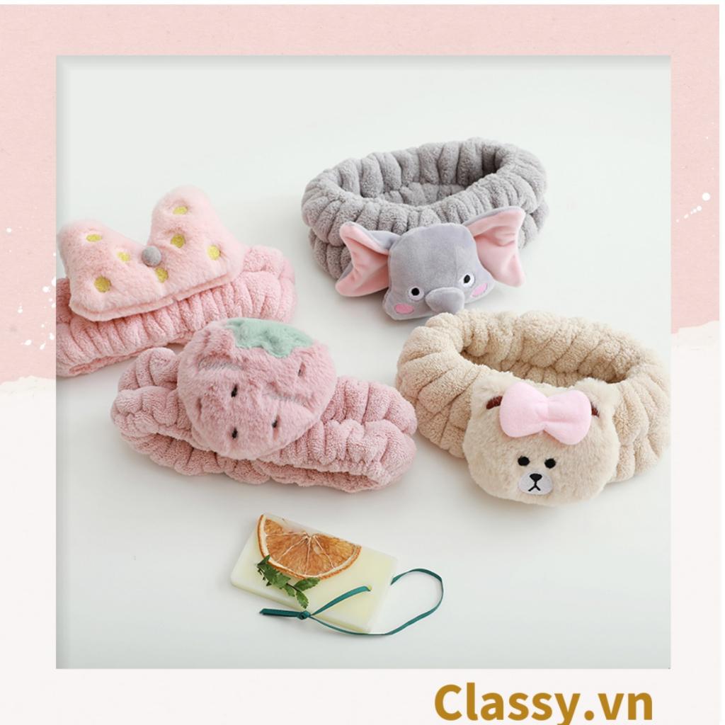 Băng Đô Rửa Mặt Và Băng Đô Cài Tóc  Classy Hình tuần lộc, sừng hươu, cua cực cute PK746