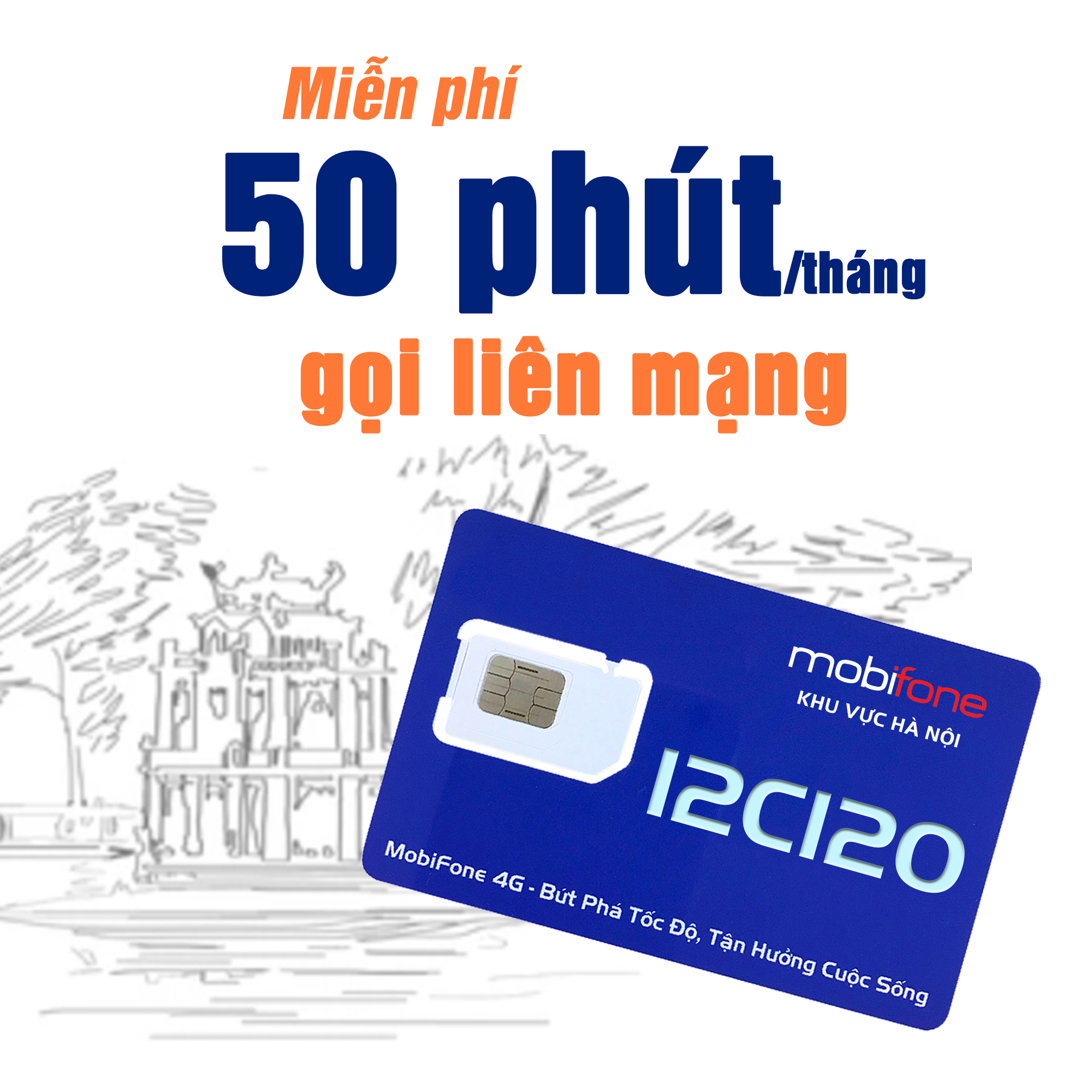 SIÊU SIM COMBO ƯU ĐÃI 12C120 MOBIFONE HÀ NỘI (HÀNG CHÍNH HÃNG)