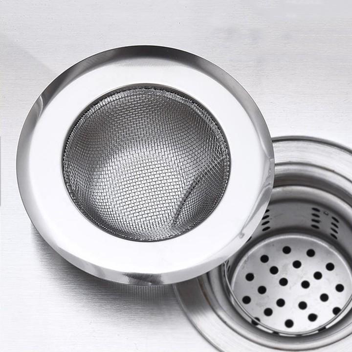 Dụng cụ lọc rác bằng inox tránh tắc nghẽn bồn rửa bát bền đẹp