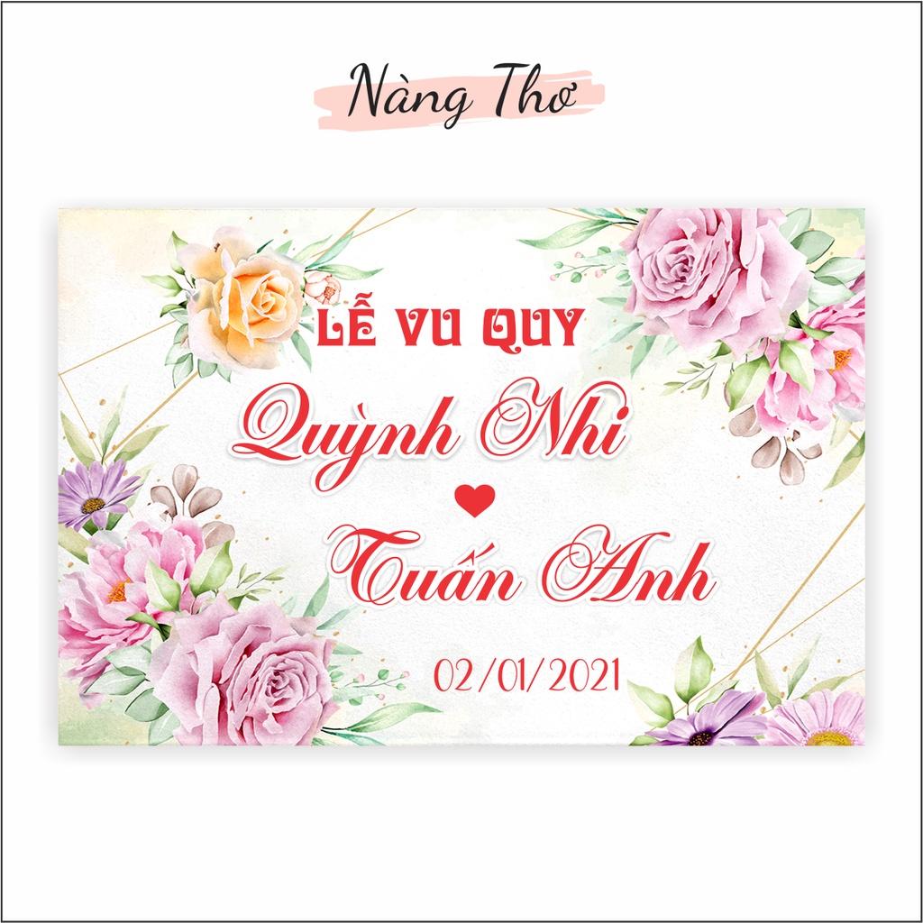 Bảng cưới in nội dung theo yêu cầu_DECAL VIP