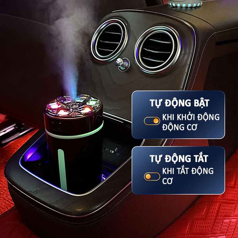 Máy lọc không khí trên ô tô máy phun sương công nghệ AI - D1676