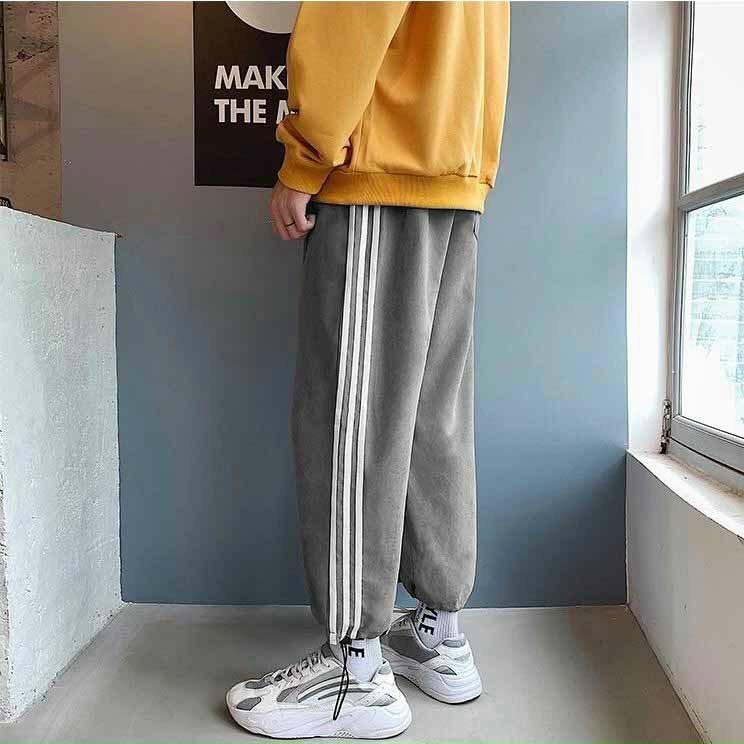 Quần jogger thể thao vải thun nỉ co giãn dày dặn y ảnh