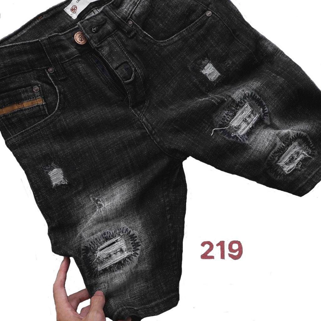 Quần Short Nam DT219XM - Short jean nam Chất Bò Cao Cấp Chất Vải Jean Coton Co Dãn Hàng Xuất Shop FRom Chuẩn Cực Đẹp