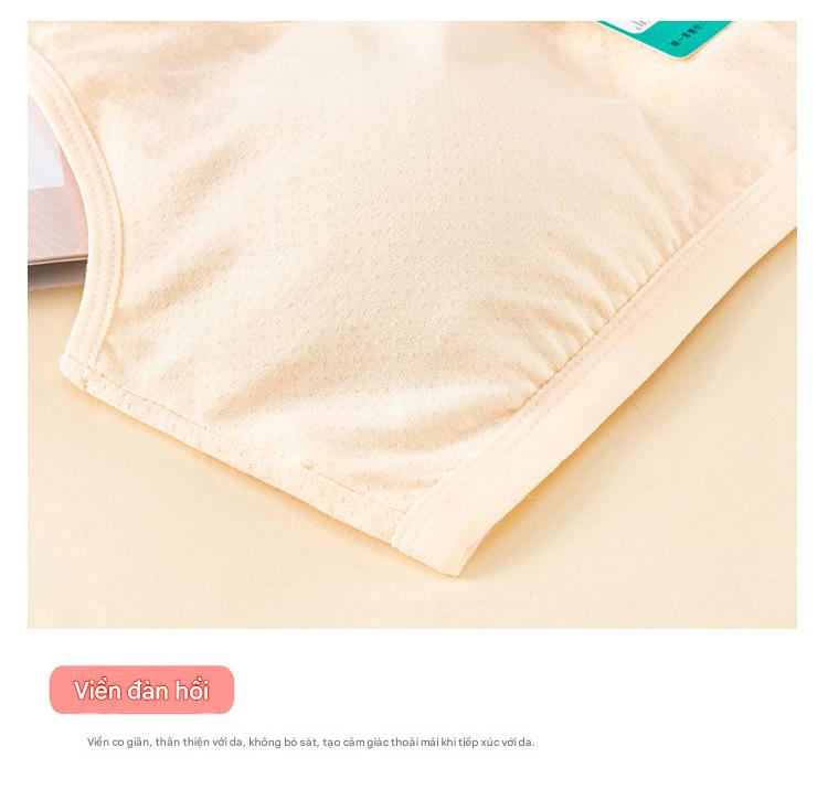 Áo Bra Cotton Mút Liền Dành Cho Học Sinh 1395 – Êm Mềm, Thoáng Khí, Nâng Đỡ Tự Nhiên