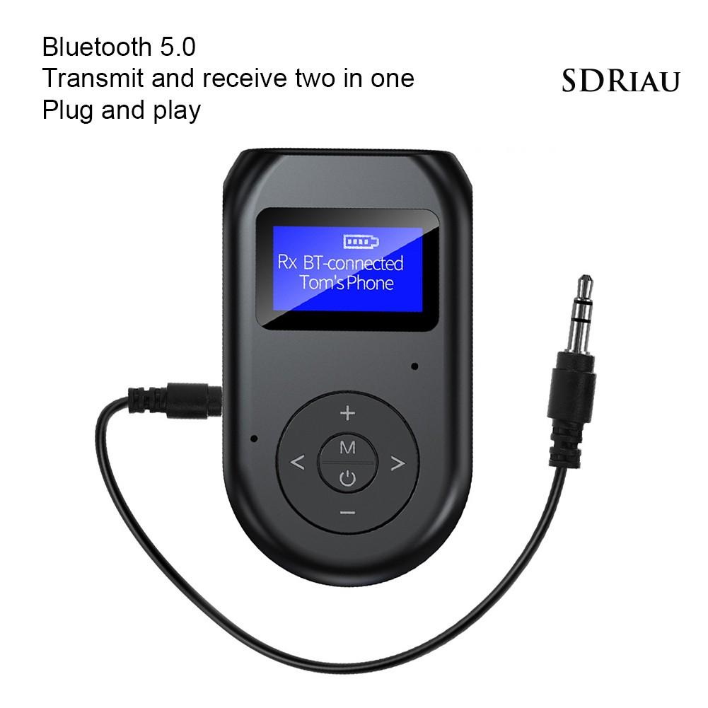 Thiết Bị Truyền Nhận Tín Hiệu Âm Thanh Bluetooth 5.0 2 Trong 1 Có Thể Sạc Kèm Phụ Kiện