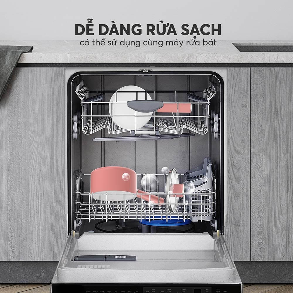 Bộ nồi chảo chống dính 16cm Elmich baby EL-1169AP, Hàng chính hãng, Dùng được nhiều loại bếp - JoyMall
