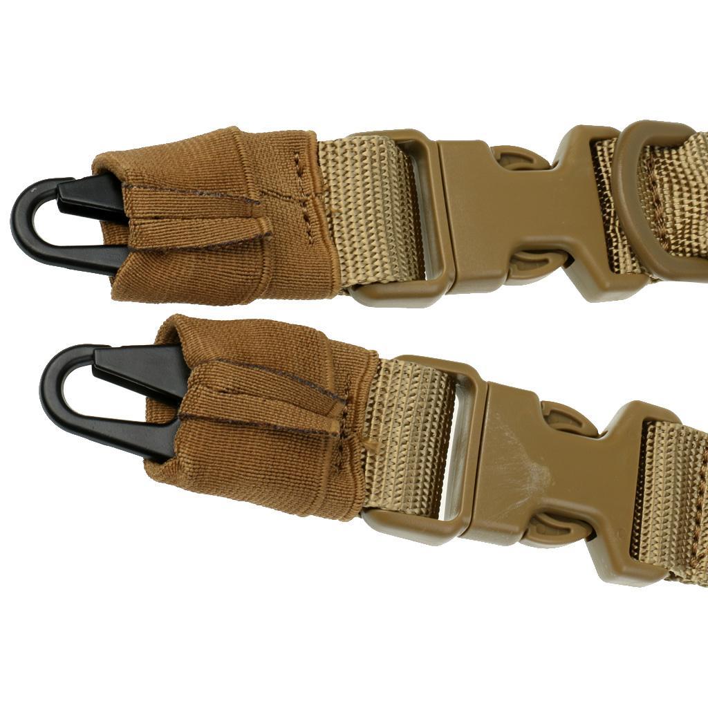 180 - 200cm Hunting 2 Point Adjustable Stretch Sling + 4 Pieces Accessory Straps