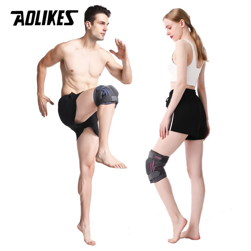 Bộ 2 bó bảo vệ khớp đầu gối AOLIKES A-7911 Compression support breathable sports knee pad