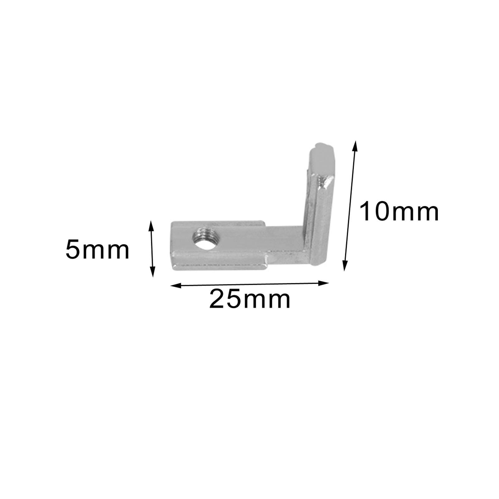 10Pcs L Bracket Corner Brace Copper Support Connector Bracket for 3D Printer