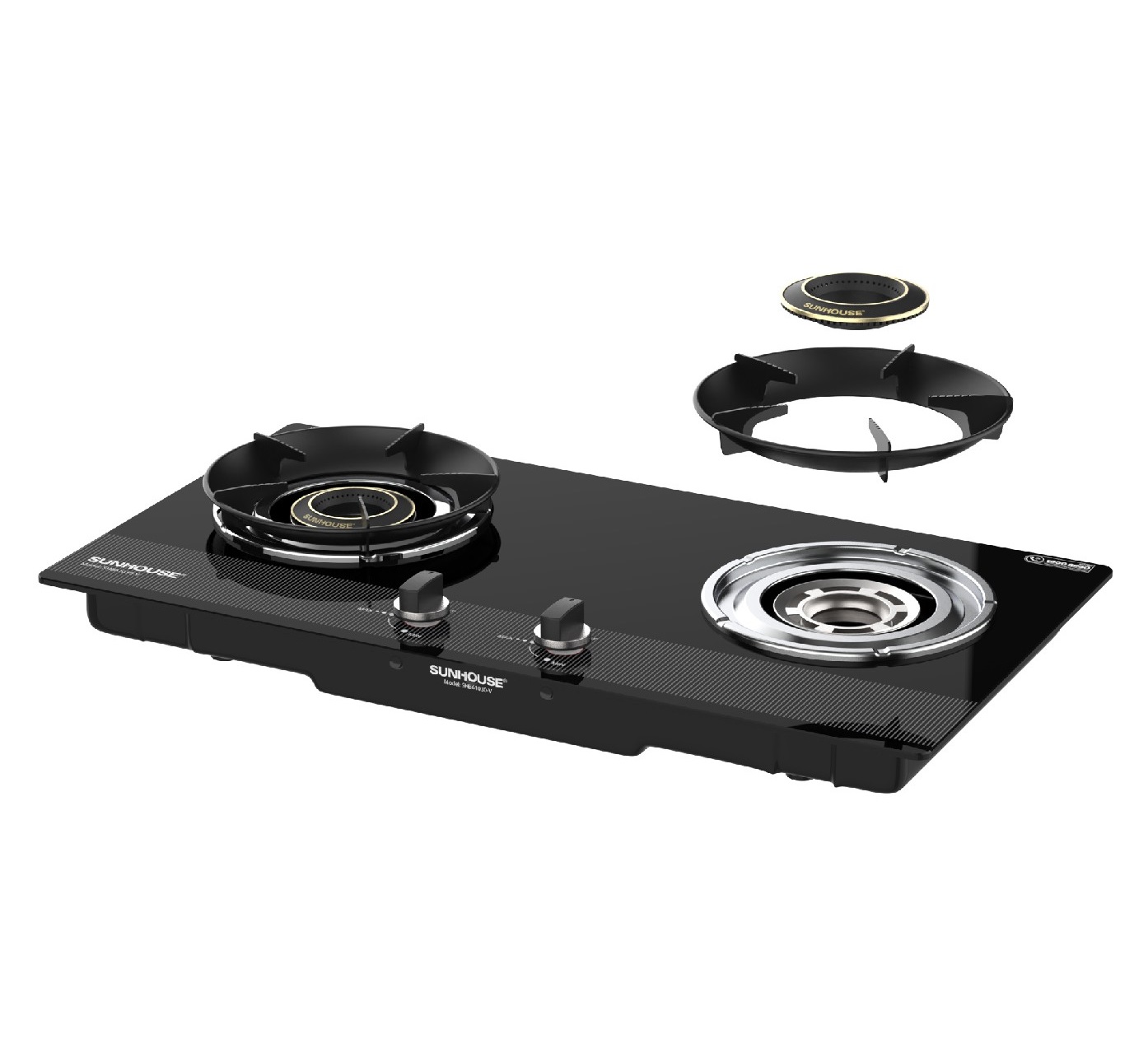 BẾP GAS ÂM KÍNH SUNHOUSE SHB61030-V - Hàng Chính Hãng