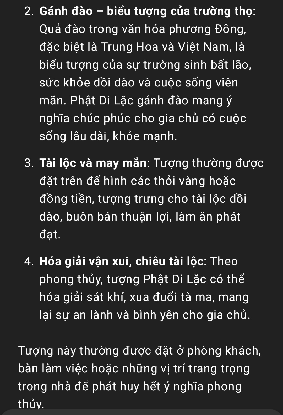 Tượng phật di lặc gánh đào bằng gỗ bách xanh thơm nức cao 45x20x20cm
