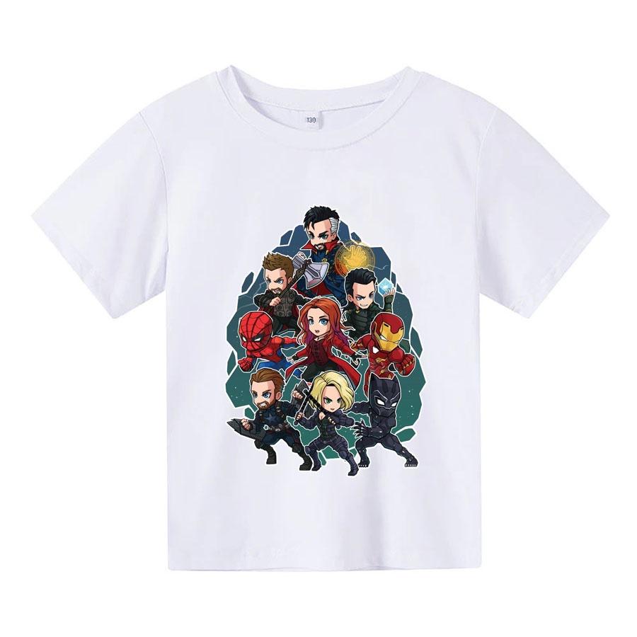 Áo thun trẻ em AVENGERS CHIBI, 4 màu, có size người lớn, Anam Store