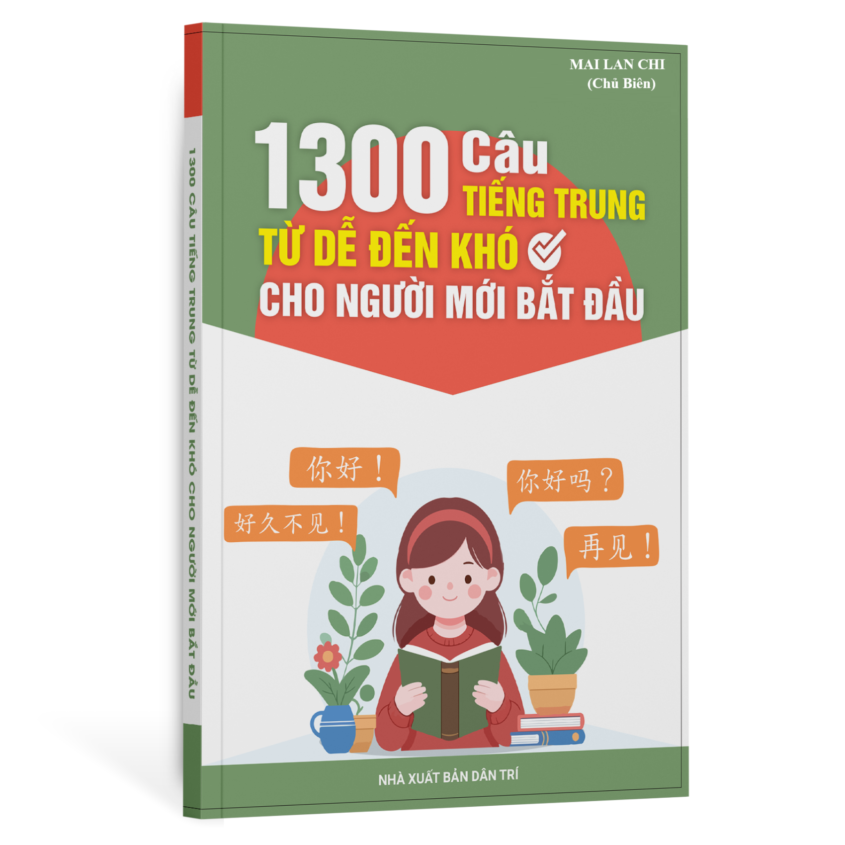 Sách-Combo:1300 Câu Tiếng Trung Từ Dễ Đến Khó Dành Cho Người Mới Bắt Đầu+5000 từ vựng tiếng Trung thông dụng nhất-KÈM FILE NGHE ONLINE