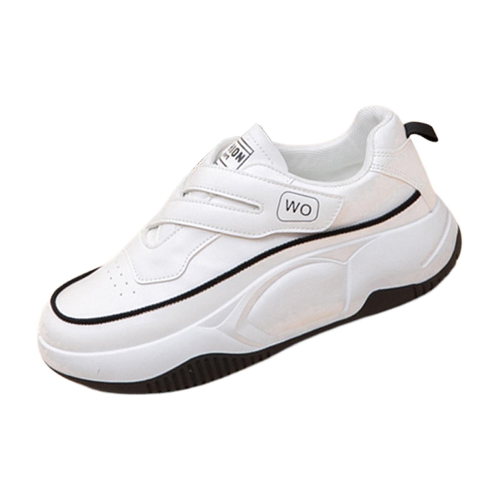 Women's Shoes Sport Sneakers Anti Slip Trendy PU Leather Soft Leisure Sneakers Trainers Shoes for Work Camping Birthday Gift Fishing Workout