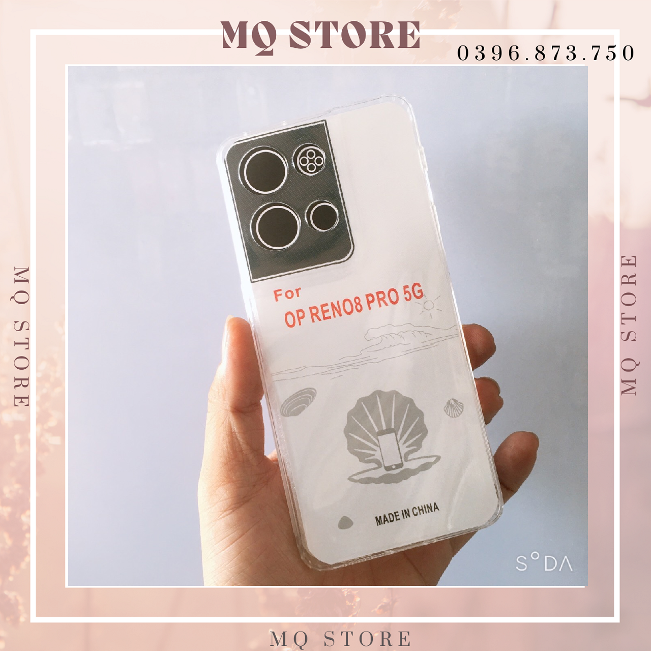 Ốp dẻo trong TPU loại tốt, bảo vệ camera dành cho Oppo Reno 8 Pro 5g