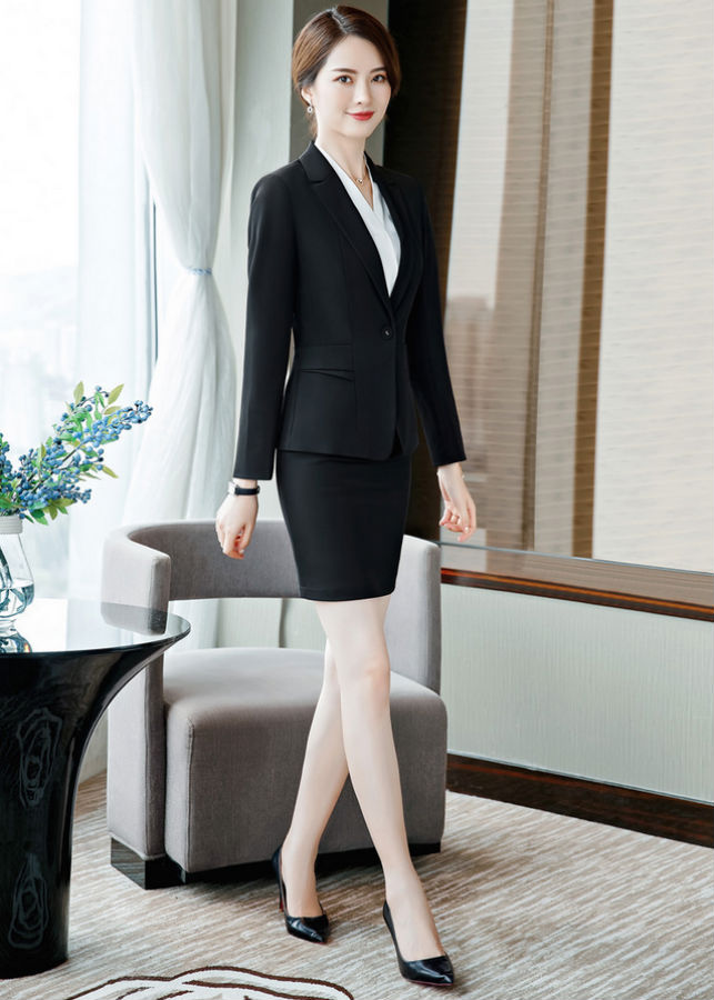 Bộ Vest Áo Váy Nữ Titishop ACC179 - Đen (Size