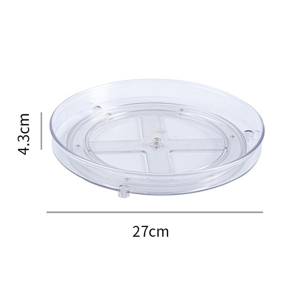 Rotatable Food Storage Container Countertops Spices Condiments Rack 1 Tier