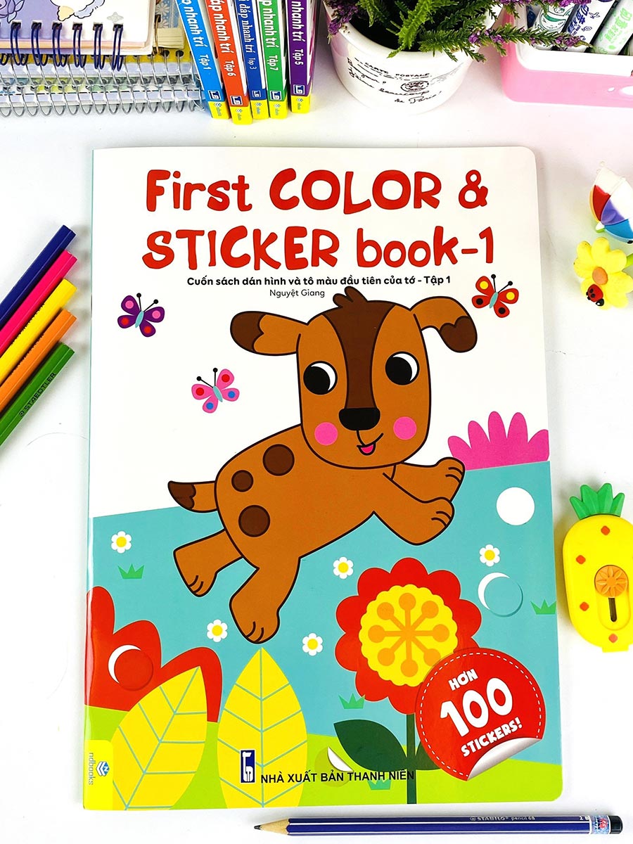 First color &amp; Sticker book