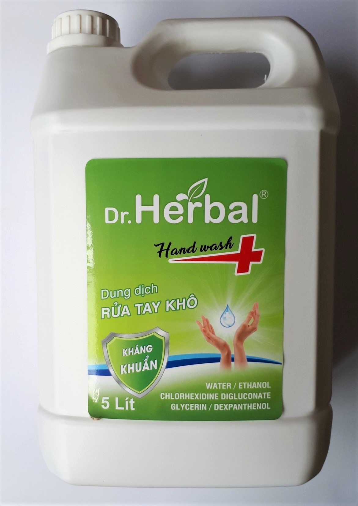 DUNG DỊCH RỬA TAY KHÔ DR. HERBAL - HD PHARMA - CAN 5L