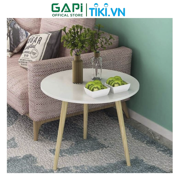 Bàn trà sofa vintage GAPI, bàn cafe chân gỗ sồi hiện đại, tạo điểm nhấn cho mọi không gian BT50M