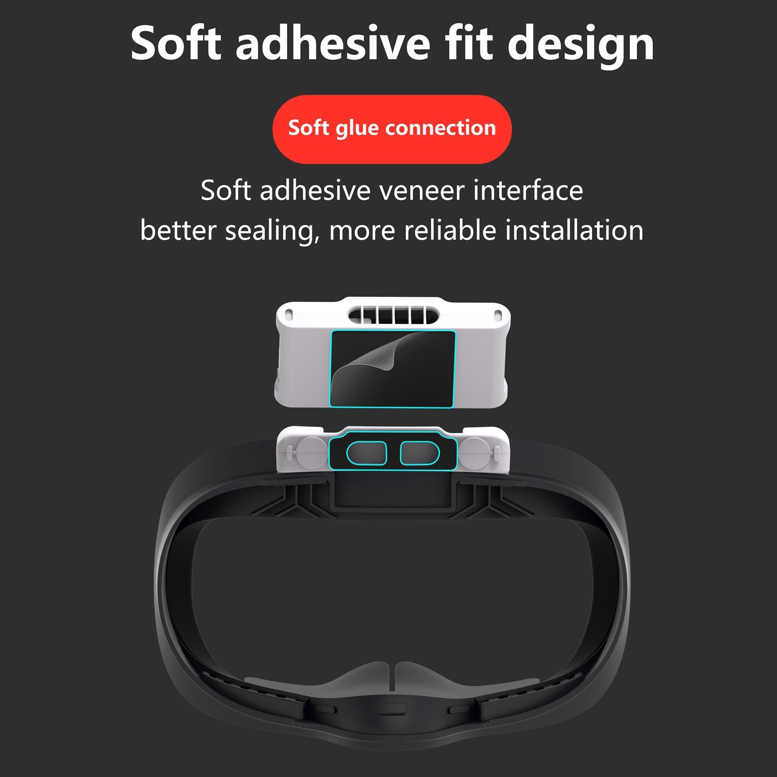 Cooling Fan Facial Cover Air Circulation Fan for Quest 2 Sweatproof