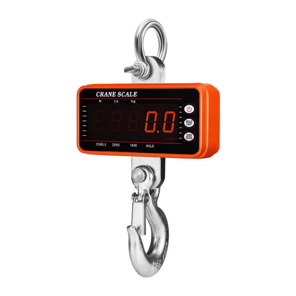 Heavy Duty Electronic Luggage Scale Multifunctional Digital Scales LCD Display Travel High Accurate Weighing Tool Hook Hung Scale 1000KG 1Ton Crane Scale