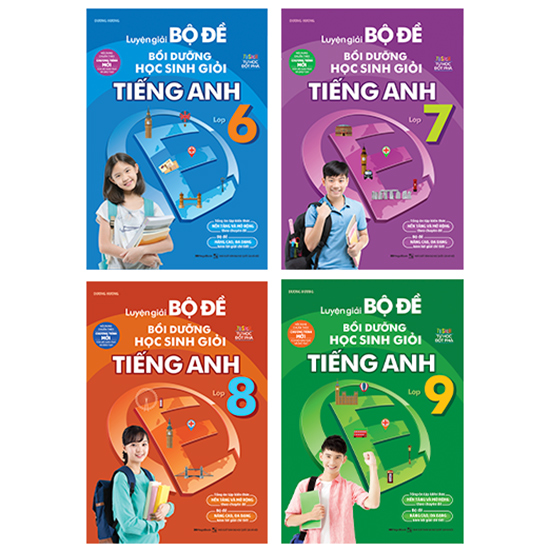 Combo 4 Cuốn: Luyện Giải Bộ Đề Bồi Dưỡng Học Sinh Giỏi Tiếng Anh THCS