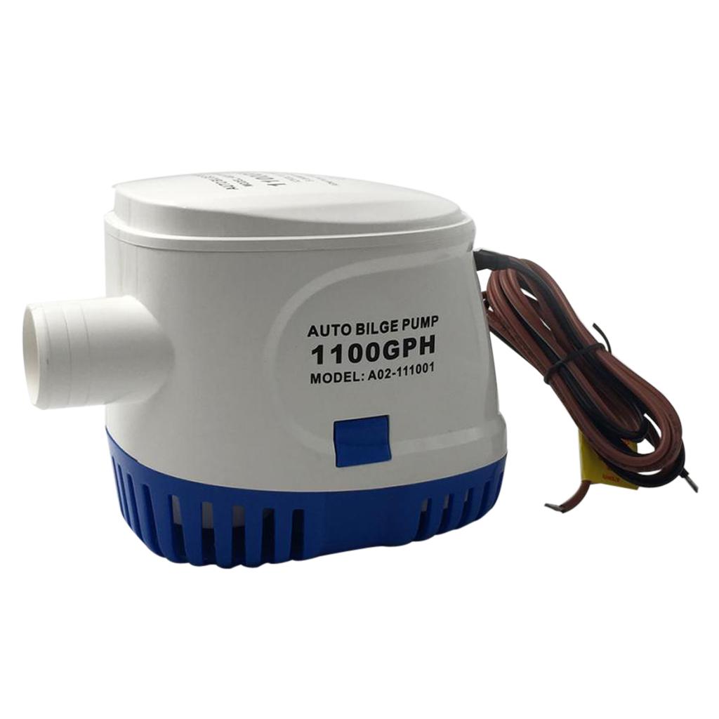 12V 1100GPH Boat Marine Submersible Auto Bilge Water Pump Float Switch