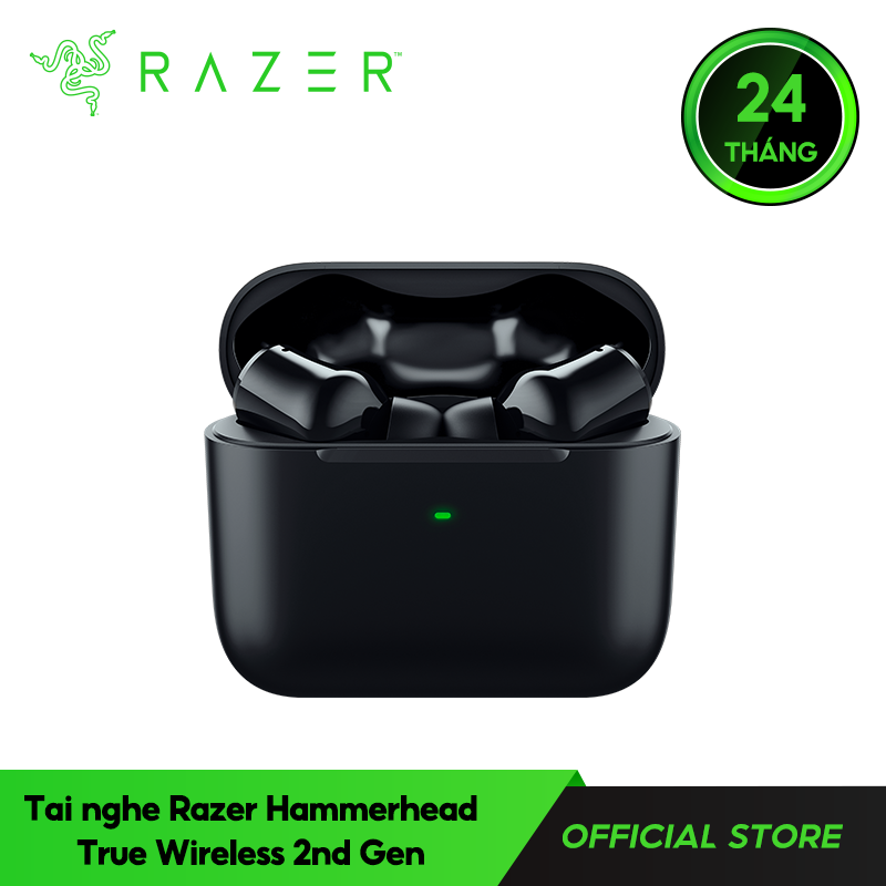 Tai nghe Razer Hammerhead True Wireless-2021 Version-Earbuds-Đen(Black)_RZ12-03820100-R3A1- HÀNG CHÍNH HÃNG