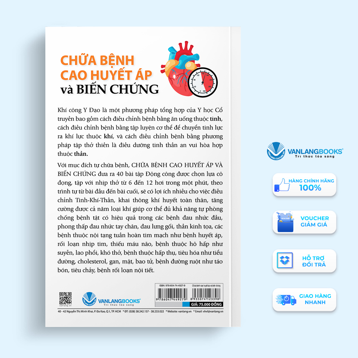 Khí Công Y Đạo - Chữa Bệnh Cao Huyết Áp Và Biến Chứng - Vanlangbooks