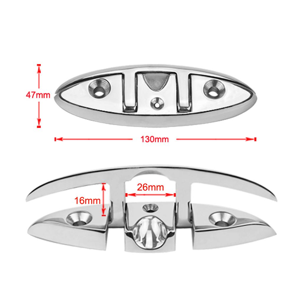 316 Thép Không Gỉ Thuyền Lật Up Cleat Dock Deck Line Rope