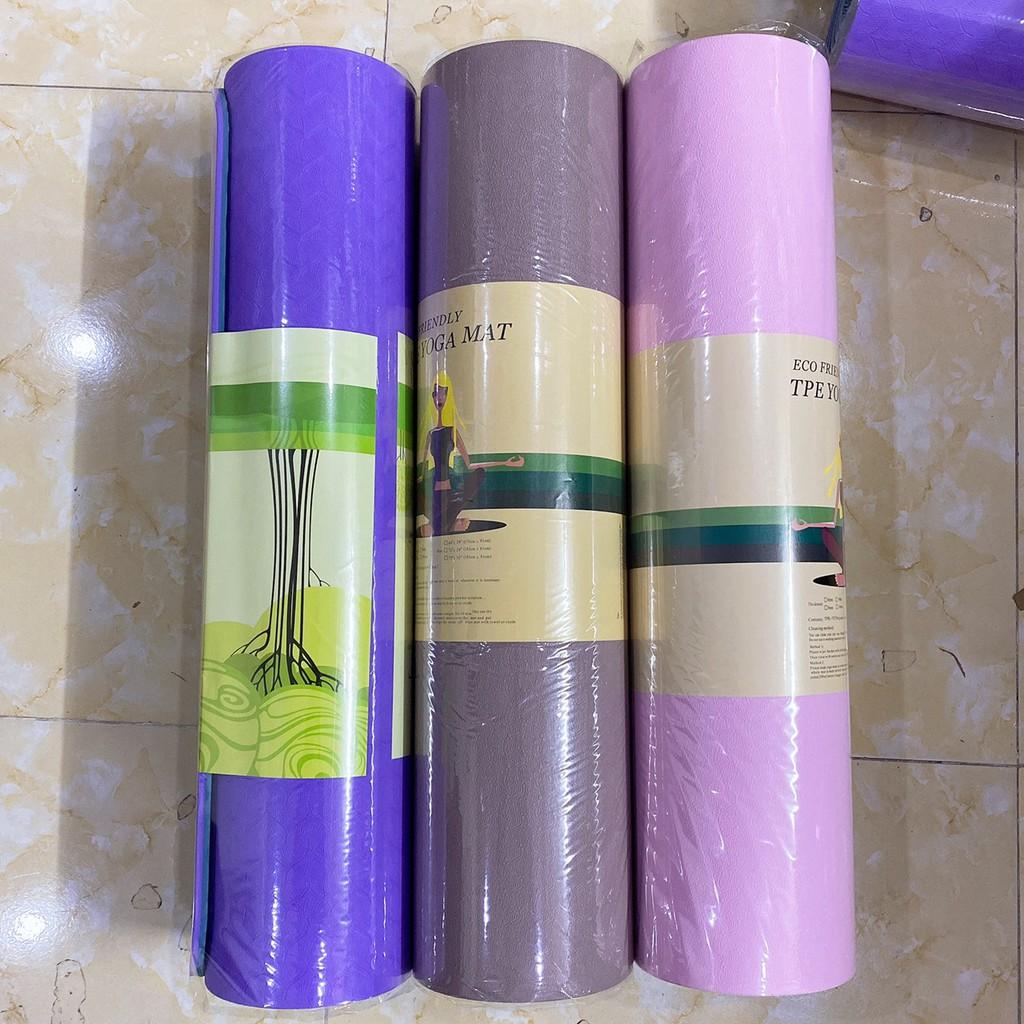 Thảm tập Yoga TPE cao cấp 8mm 2 lớp siêu Sịn