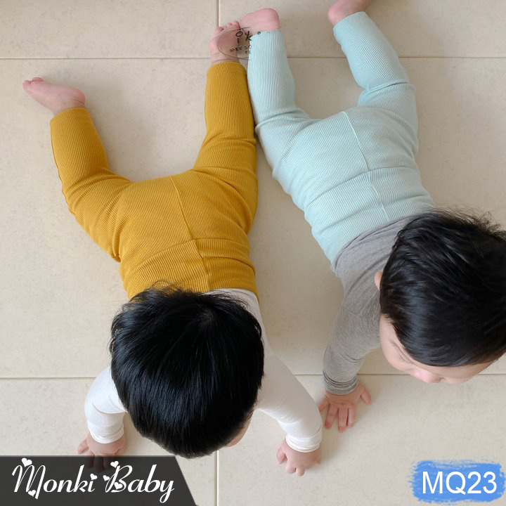 Quần cotton cao cấp cho bé sơ sinh, dáng cạp cao giữ ấm bụng, chất mềm mịn siêu đẹp, có lựa chọn lót lông mịn ấm | MQ23